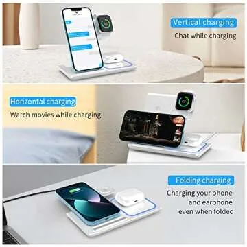 ANYLINCON 3 in 1 Wireless Charger for All Apple Devices