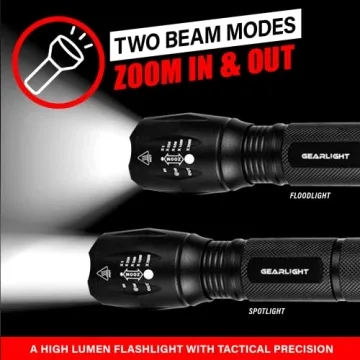GearLight S1000 LED Flashlight with 5 Modes