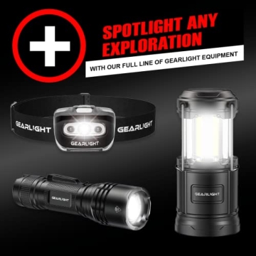 GearLight S1000 LED Flashlight with 5 Modes