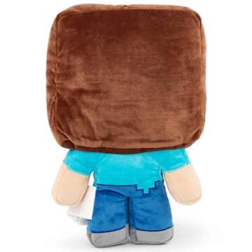 Jay Franco Mojang Minecraft Steve Plush Pillow Buddy - Super Soft Polyester Microfiber, 16 inch (Official Product)