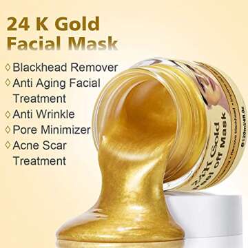 CIDBEST Blackhead Remover Mask with 24K Gold Formula