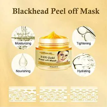 CIDBEST Blackhead Remover Mask with 24K Gold Formula