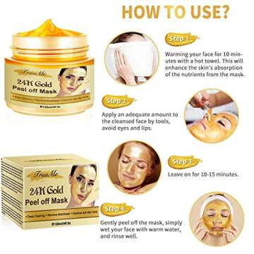 CIDBEST Blackhead Remover Mask with 24K Gold Formula