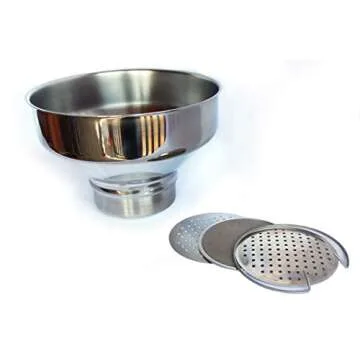Extra Large Premium Stainless Steel Strainer for Milk, Maple Syrup, or Beverage (Filter Combo))