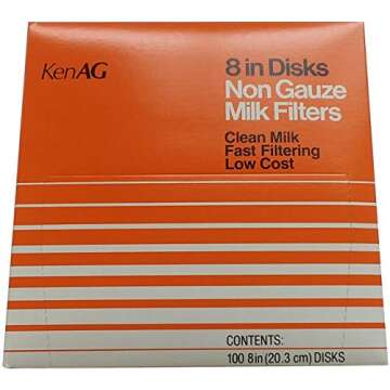 Extra Large Premium Stainless Steel Strainer for Milk, Maple Syrup, or Beverage (Filter Combo))