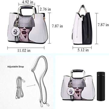 Nevenka Purses and Fashion Handbags for Women Top Handle Satchel Shoulder Bags Ladies Leather Totes (3)