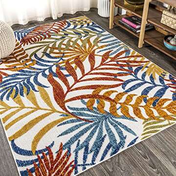 JONATHAN Y Tropics Palm Indoor Outdoor Rug - 8x10