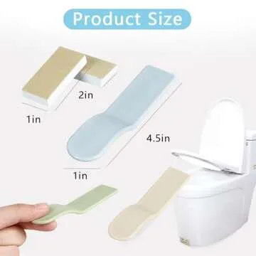 4PCS Toilet Seat Lifter Tab Silicone Toilet Seat Lifter Silicone Dirty Hand Opener Convenient Clamshell Sanitary Lid Opener Household Creative Handle Toilet Accessories(White Green Blue Khaki)