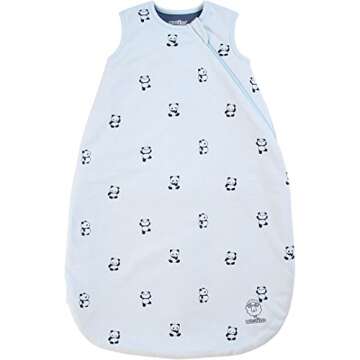 Woolino Merino Wool and Organic Cotton Baby Sleep Sack - 4 Season Classic Sleeping Bag for Baby - Tw...