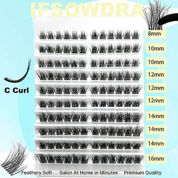 Natural Lash Clusters C Curl Mega Volume 8-16mm