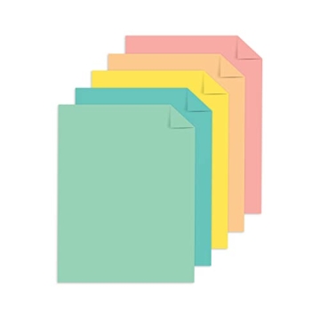 Astrobrights Punchy Pastel Cardstock 100 Sheets 5 Colors