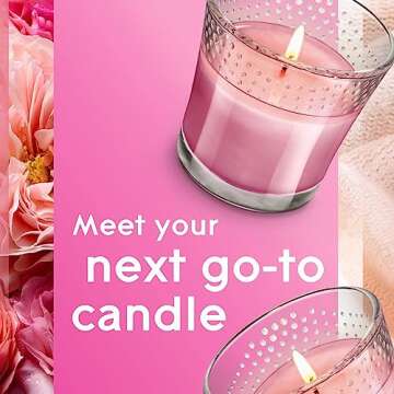 Glade Angel Whispers Candle for Relaxation and Comfort