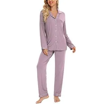 Anjue PJs - Comfortable Long Sleeve Sleepwear for Women