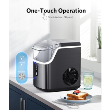 Kndko Nugget Ice Maker - Fast Portable Ice Machine