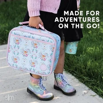 Vibrant Simple Modern Kids Lunch Box for School & Adventures
