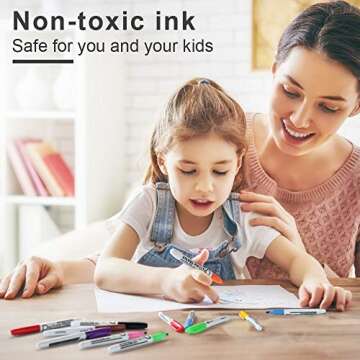 Volcanics Low Odor Fine Dry Erase Markers, 30 Pack