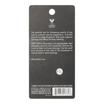 e.l.f. Dual-Pencil Sharpener - Travel-Friendly Beauty Tool