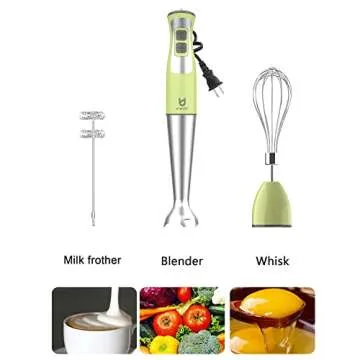 UTALENT 3-in-1 Hand Blender for Smoothies and Soups