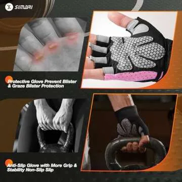 SIMARI Workout Gloves Men Women Weight Lifting Gym Exercise Cycling Full Palm Protection Breathable Gloves