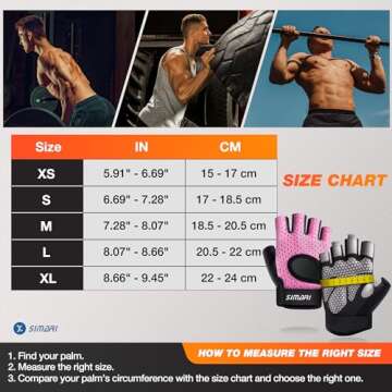 SIMARI Workout Gloves Men Women Weight Lifting Gym Exercise Cycling Full Palm Protection Breathable Gloves