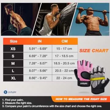 SIMARI Workout Gloves Men Women Weight Lifting Gym Exercise Cycling Full Palm Protection Breathable Gloves