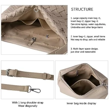 Stylish SHARPAD Woven Bag for Women - Eco-Friendly Tote