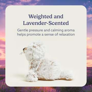 Warmies Microwavable & Weighted Stuffed Animals, Seal - Heated Stuffed Animal Plushie for Warmth & Comfort - Cute Soft Plush Toys for Adults & Children (Boys, Girls, Babies & Toddlers)