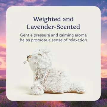 Warmies Microwavable & Weighted Stuffed Animals, Seal - Heated Stuffed Animal Plushie for Warmth & Comfort - Cute Soft Plush Toys for Adults & Children (Boys, Girls, Babies & Toddlers)