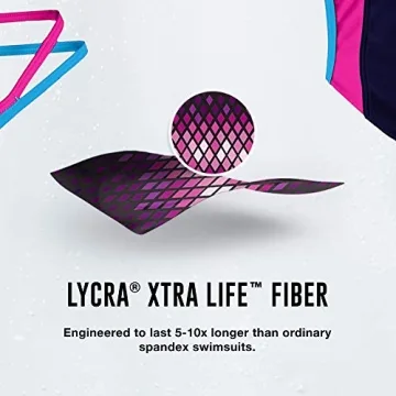 Speedo Girl's Navy One Piece Swimsuit, Size 8