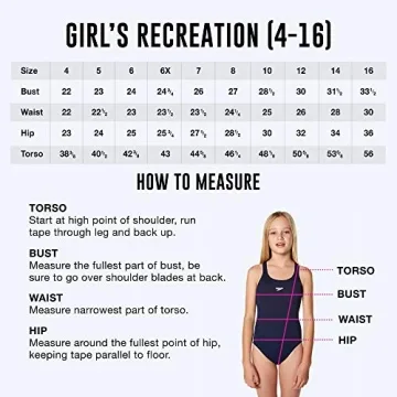 Speedo Girl's Navy One Piece Swimsuit, Size 8