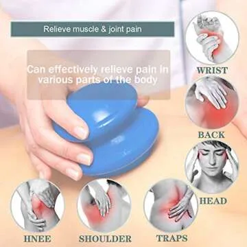 4 Size Cupping Therapy Sets Silicone - Cupping Therapy Professional Studio and Home Use Cupping Set, Stronger Suction Best for Myofascial Massage, Muscle, Nerve, Joint Pain