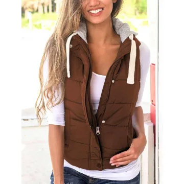 Yeokou Women Hooded Winter Vest
