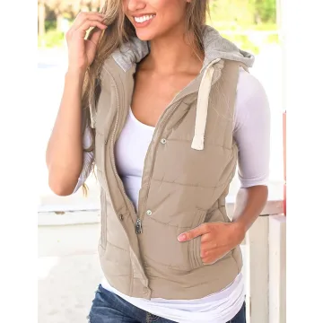 Yeokou Women Hooded Winter Vest