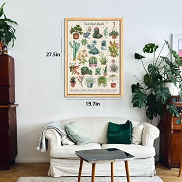 Vintage Succulent Puzzle for Adults 1000 Pieces
