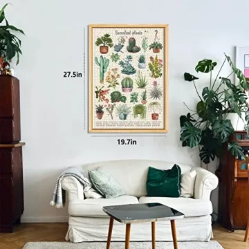 Vintage Succulent Puzzle for Adults 1000 Pieces