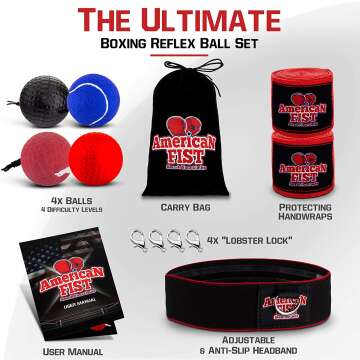 Champs MMA Boxing Reflex Ball for Home Training
