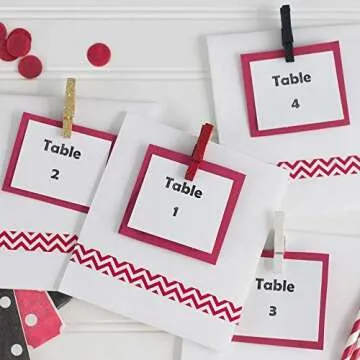 Just Artifacts 2-inch Glitter Craft Wood Clothespins/Peg Pins (96pcs, Black & White)