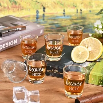 Funny Coworker Shot Glasses for Boss Day Gifts