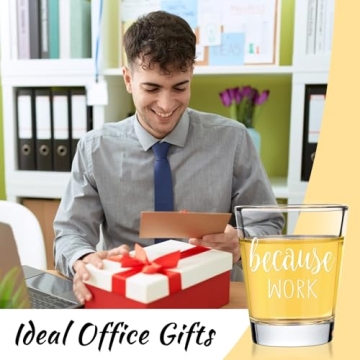 Funny Coworker Shot Glasses for Boss Day Gifts