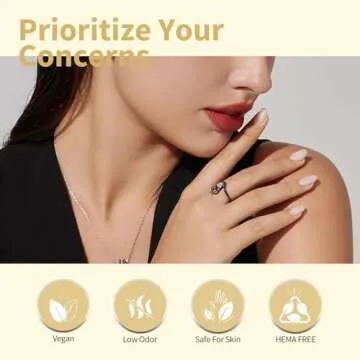 CANNI 9ml Hema-Free Fall Gel Nail Polish Set- 6Pcs Jelly Nude Pink Neutral Transparent Milky White Colors Gel Polish Kit, Soak Off LED Nail Gel Manicure Kit DIY at Home Salon Gifts for Women Girls