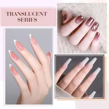 CANNI 9ml Hema-Free Fall Gel Nail Polish Set- 6Pcs Jelly Nude Pink Neutral Transparent Milky White Colors Gel Polish Kit, Soak Off LED Nail Gel Manicure Kit DIY at Home Salon Gifts for Women Girls