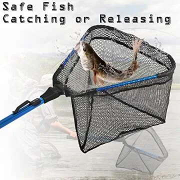 Versatile Fishing Landing Net with Telescoping Pole