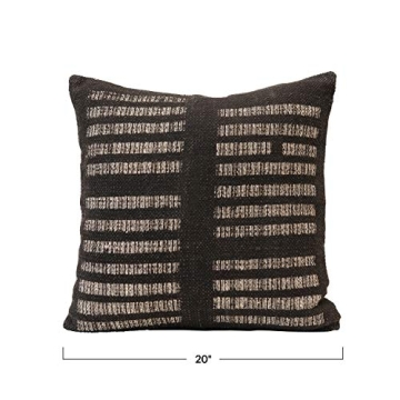 Creative Co-Op Woven Cotton Pillow - Stylish Home Accent