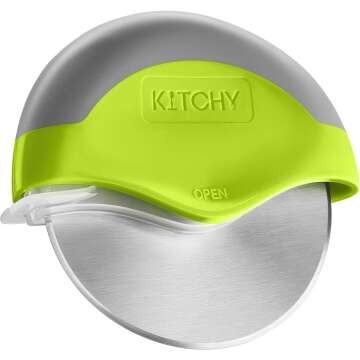 Ergonomic Kitchy Pizza Cutter Wheel with Guard