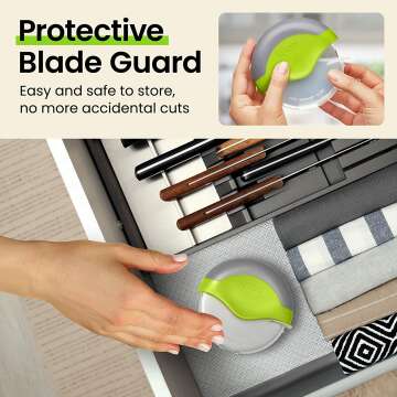 Ergonomic Kitchy Pizza Cutter Wheel with Guard