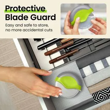 Ergonomic Kitchy Pizza Cutter Wheel with Guard