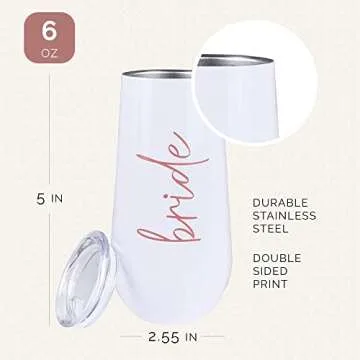 Glamorous Team Bride Tumblers Set for Weddings