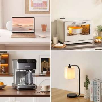 K KASONIC - 12FT Flat Plug Extension Cord, UL Listed 16/3 SPT-3 1625W Power Strip with 3 Outlets, 3 Prong Grounded 13 Amp 125V Indoor Extension Cord for Home Office, 2 Pack