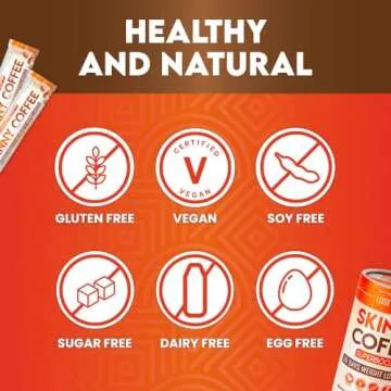 Skinny Coffee Super Boost Weight Loss,Protein Powder, Sugar-Free, Keto, Vegan Coffee, Supports Energy & Metabolism, Weight Loss Coffee Diet, Single Serve 1 Cup (30 Packs)