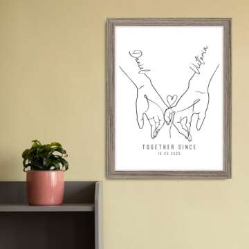 Personalized Valentine's Day Couple Gifts For Him Her Boyfriend Girlfriend Husband Wife, Custom Hold...